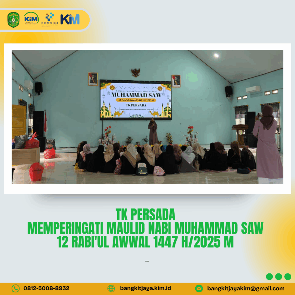 TK PERSADA Meriahkan Peringatan Maulid Nabi Muhammad SAW dengan Ceria dan Penuh Semangat