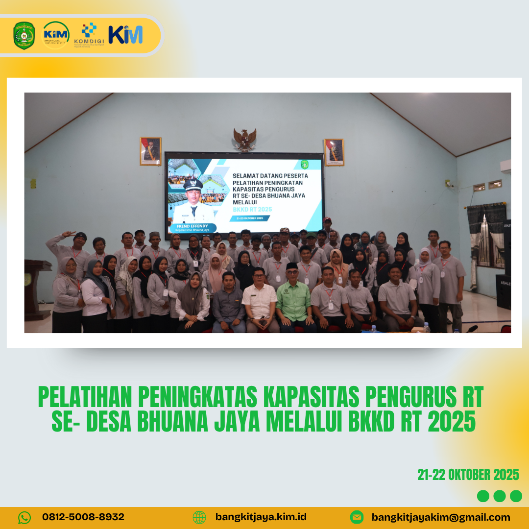 Peningkatan Kapasitas Pengurus RT se-Desa Bhuana Jaya Melalui Program BKKD-RT 2025