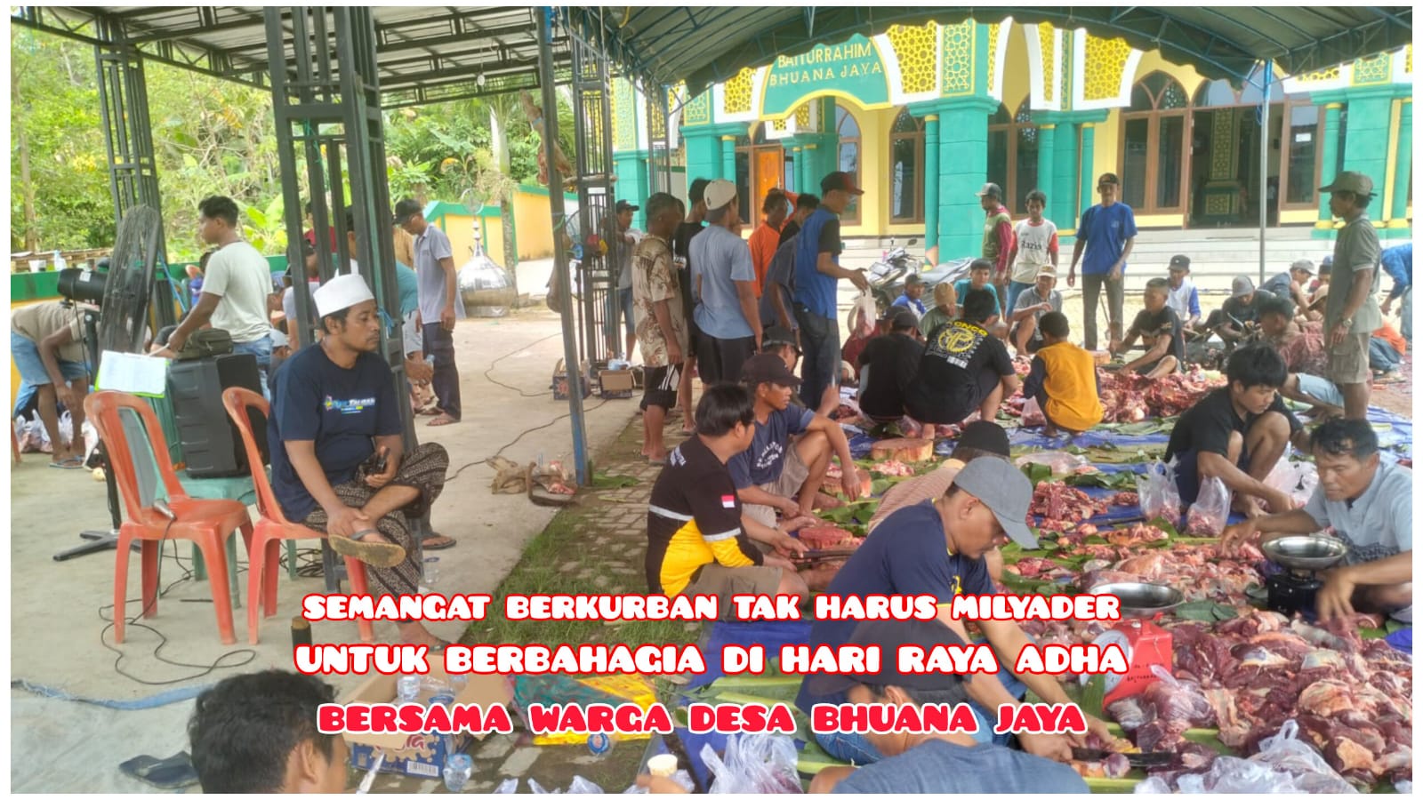 Semangat Berkurban Tak Harus Milyader, Kebahagiaan Idul Adha Untuk Dirasa Bersama Warga Bhuana Jaya