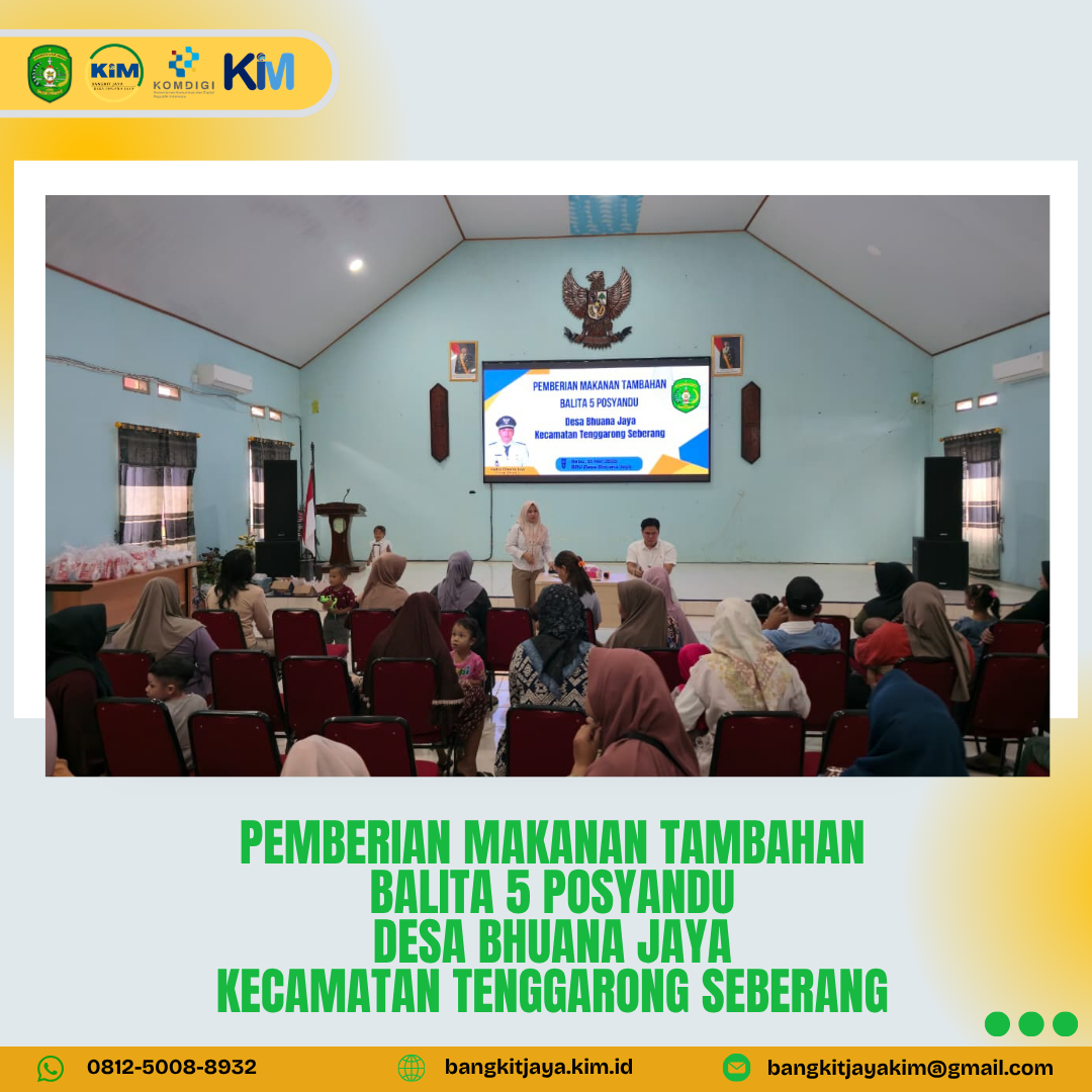 PEMBERIAN MAKANAN TAMBAHAN BALITA 5 POSYANDU DESA BHUANA JAYA KECAMATAN TENGGARONG SEBERANG