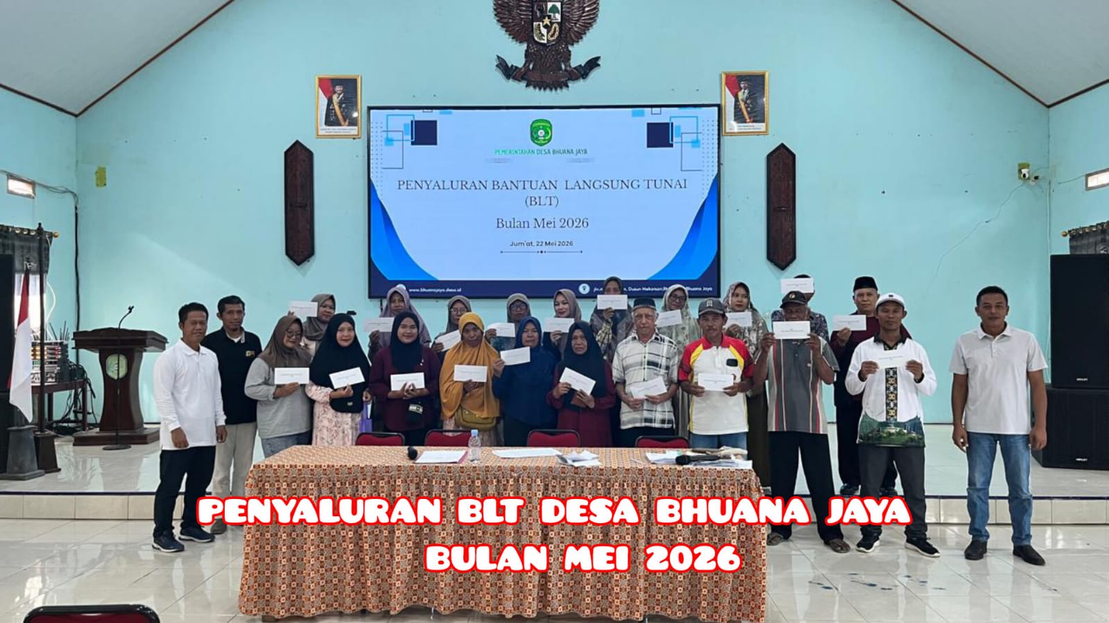 Kegiatan Penyaluran BLT Desa Bhuana Jaya