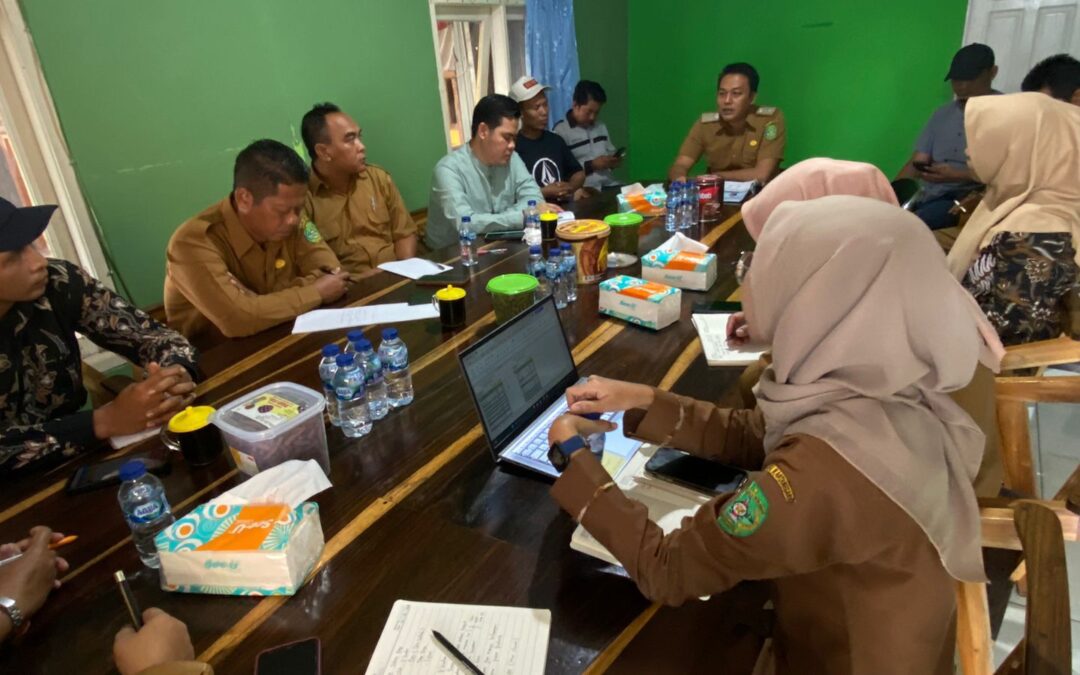 Pasca Idul Fitri hari pertama kerja Kepala Desa Bhuana Jaya rapat tentang halal bihalal