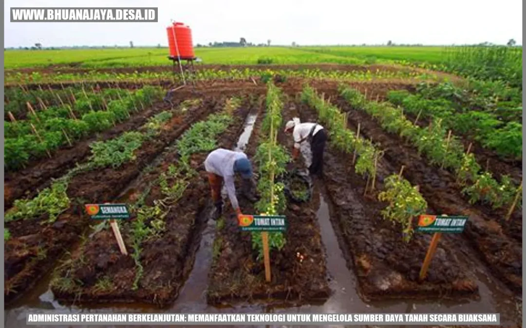 Administrasi Pertanahan Berkelanjutan: Memanfaatkan Teknologi untuk Mengelola Sumber Daya Tanah secara Bijaksana