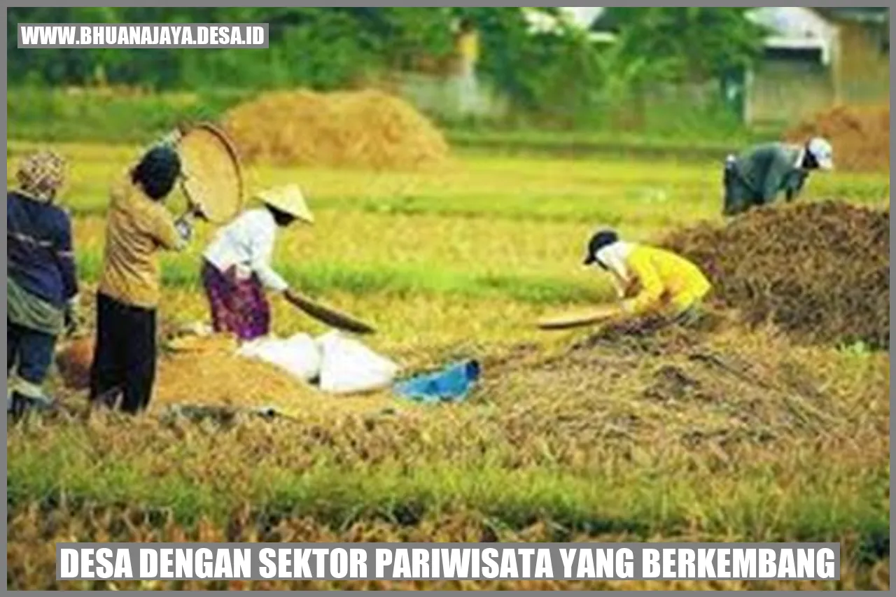 Desa dengan sektor pariwisata yang berkembang