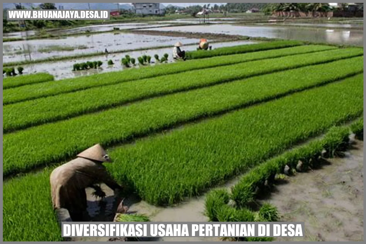 Diversifikasi Usaha Pertanian di Desa