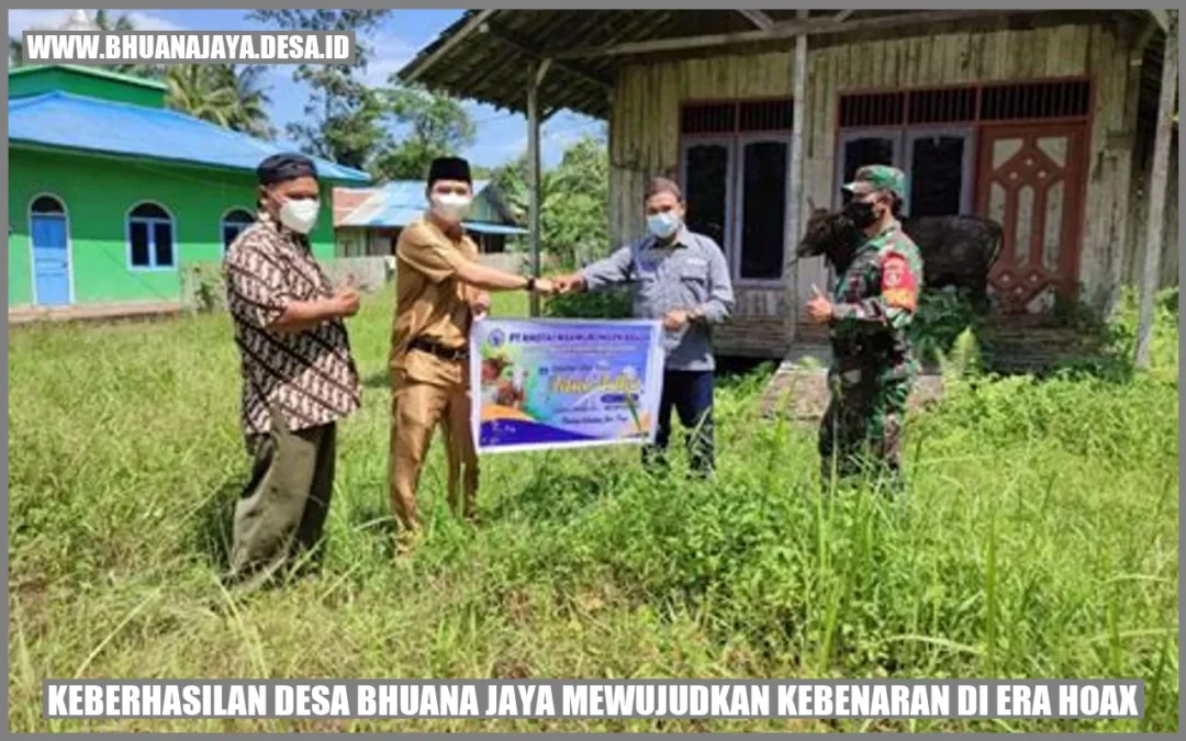 Keberhasilan Desa Bhuana Jaya Mewujudkan Kebenaran di Era Hoax