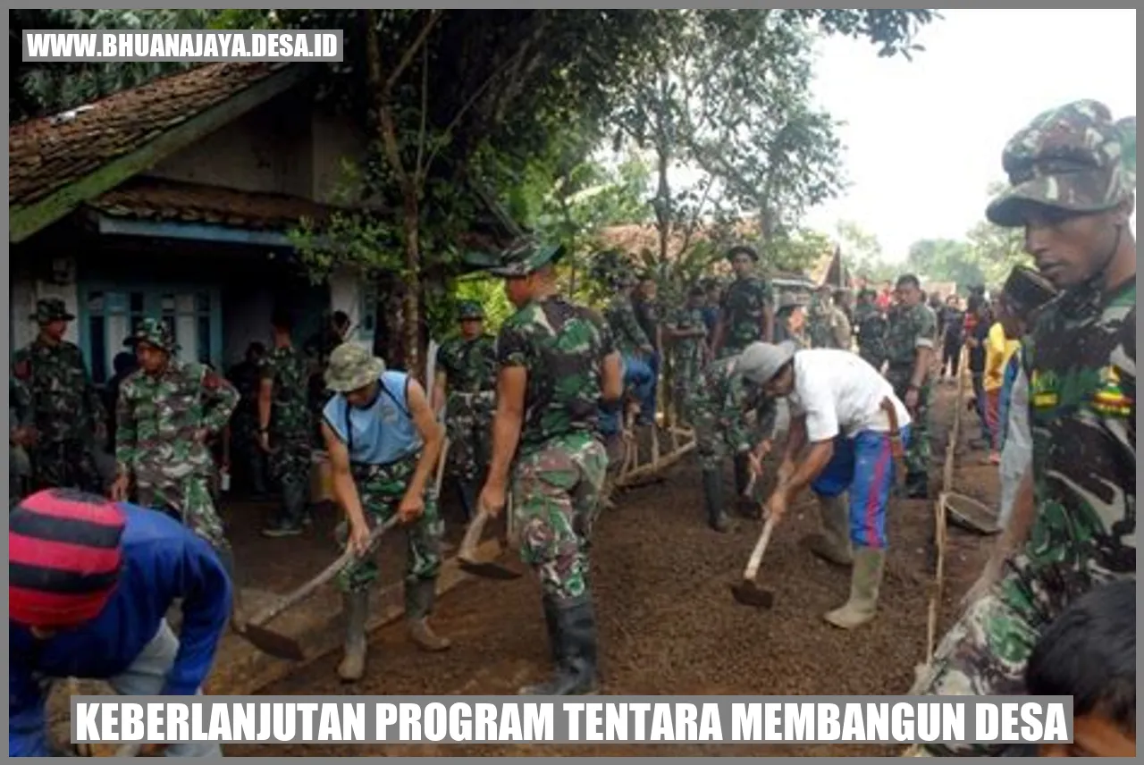 Keberlanjutan Program Tentara Membangun Desa