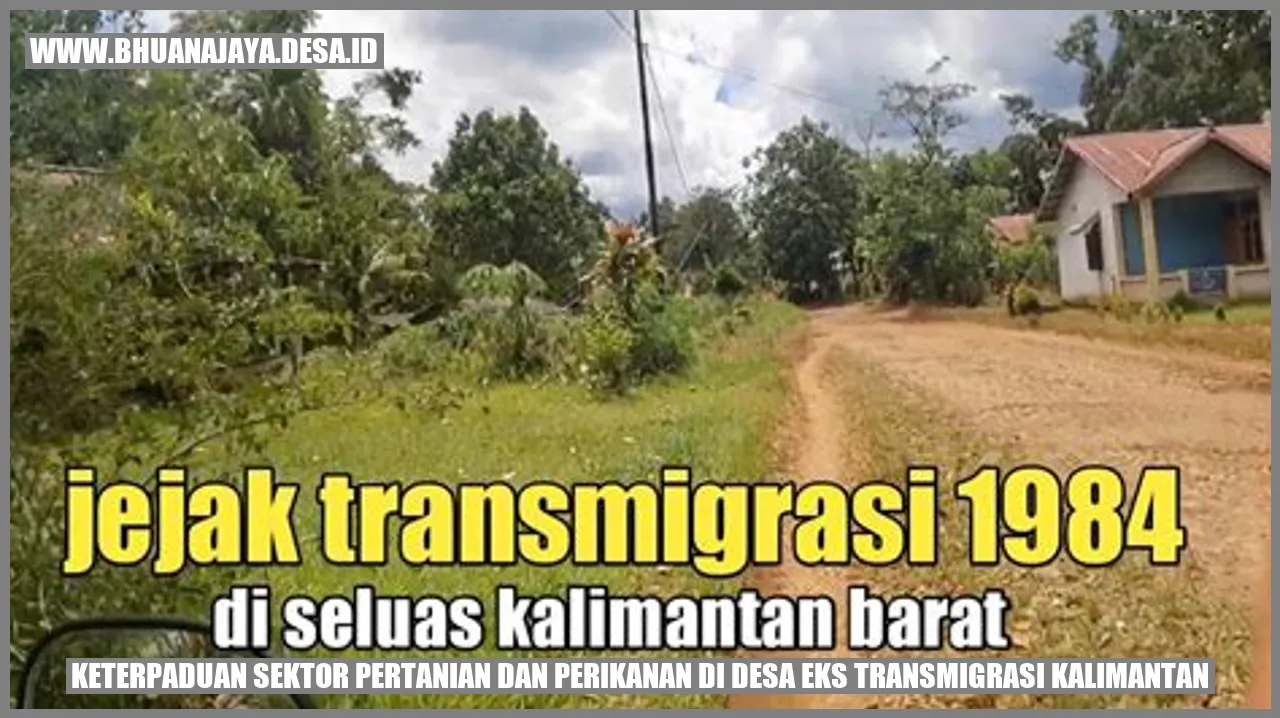 Keterpaduan sektor pertanian dan perikanan di desa eks transmigrasi Kalimantan