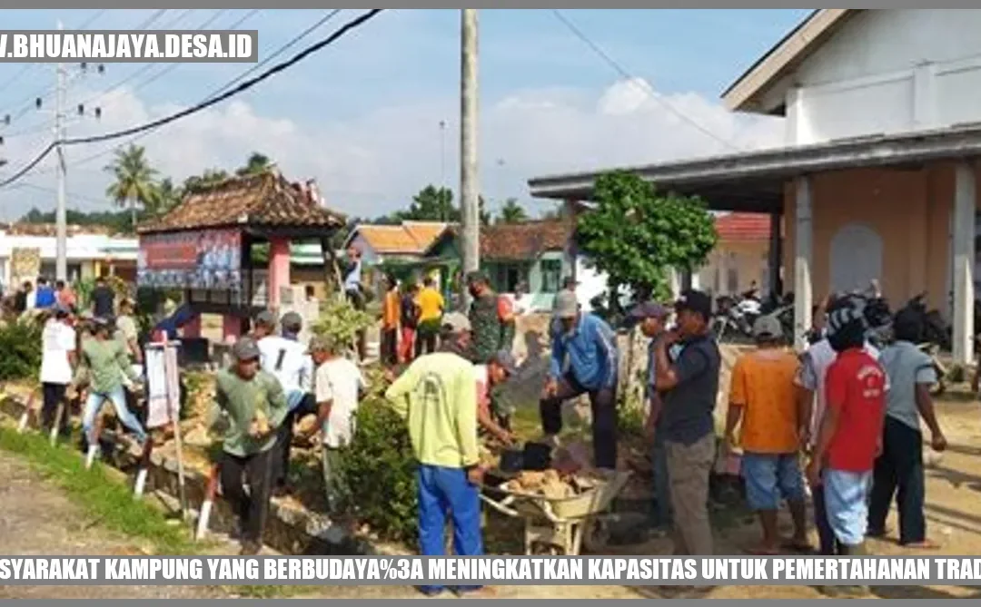 Masyarakat Kampung Yang Berbudaya: Meningkatkan Kapasitas Untuk ...