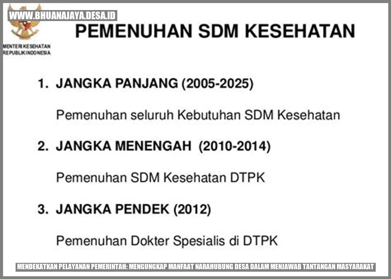 Mendekatkan Pelayanan Pemerintah: Mengungkap Manfaat Narahubung Desa dalam Menjawab Tantangan Masyarakat