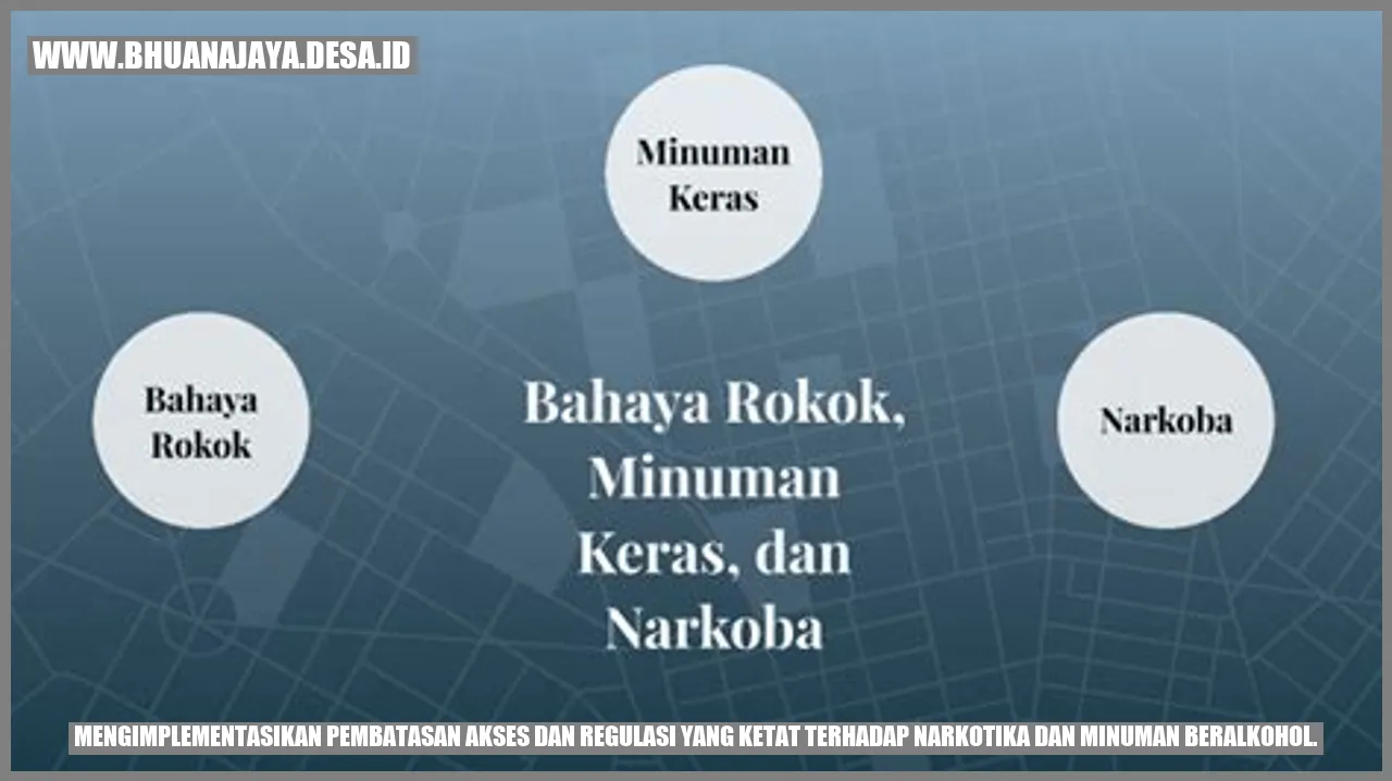 Gambar pembatasan akses dan regulasi narkotika dan minuman beralkohol