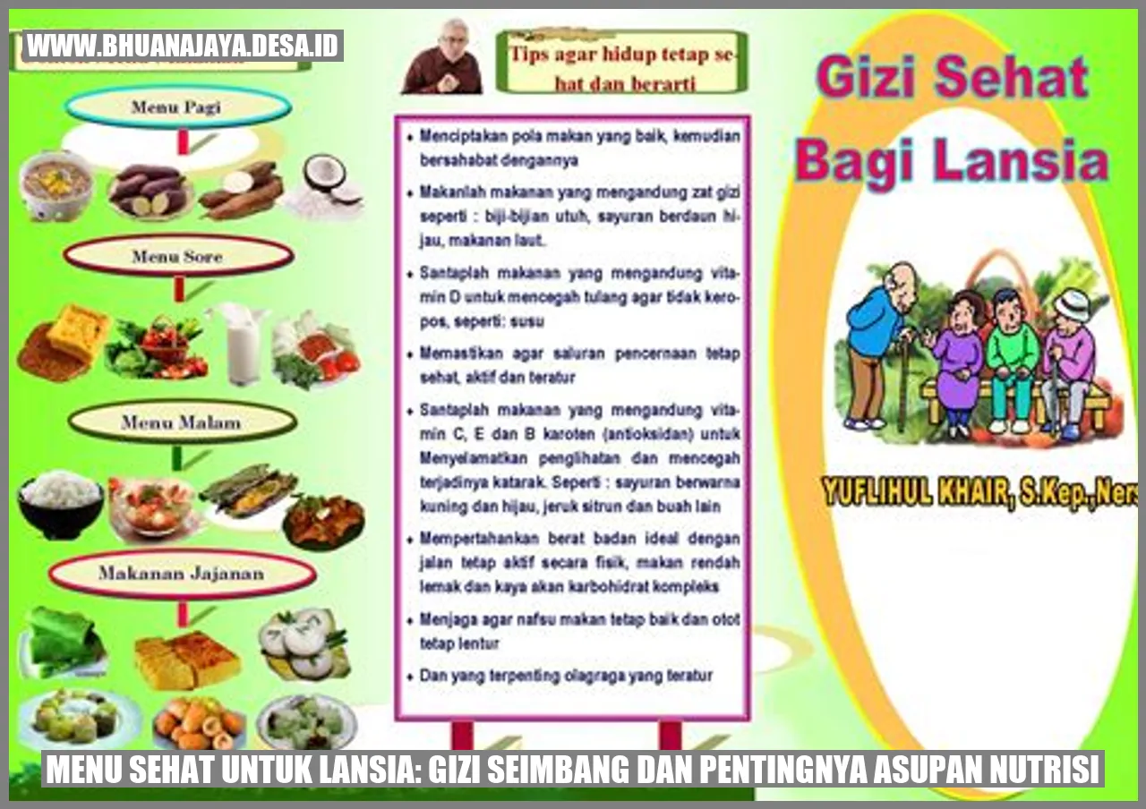 Menu Sehat untuk Lansia: Gizi Seimbang dan Pentingnya Asupan Nutrisi