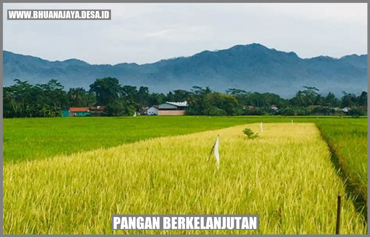 Pangan berkelanjutan