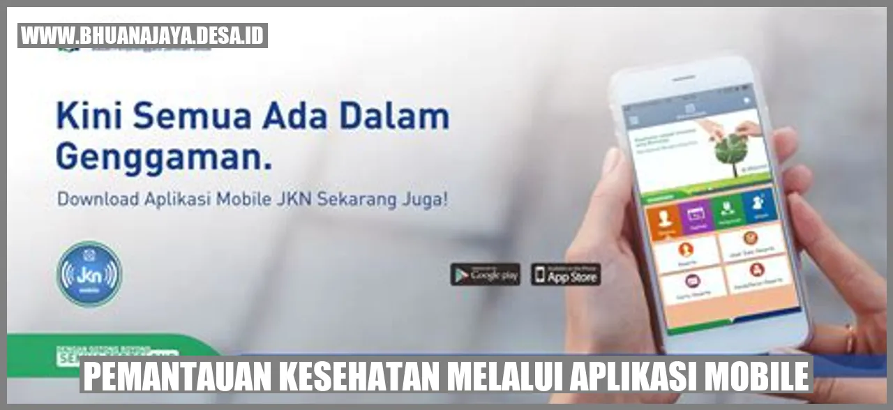 Gambar Pemantauan Kesehatan melalui Aplikasi Mobile