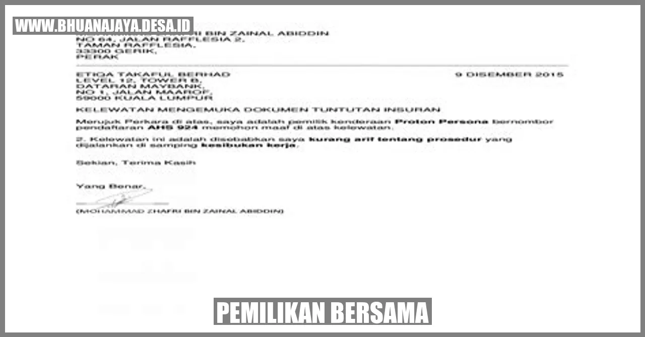 Pemilikan bersama