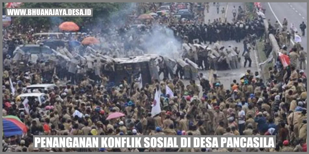 Penanganan konflik sosial di Desa Pancasila