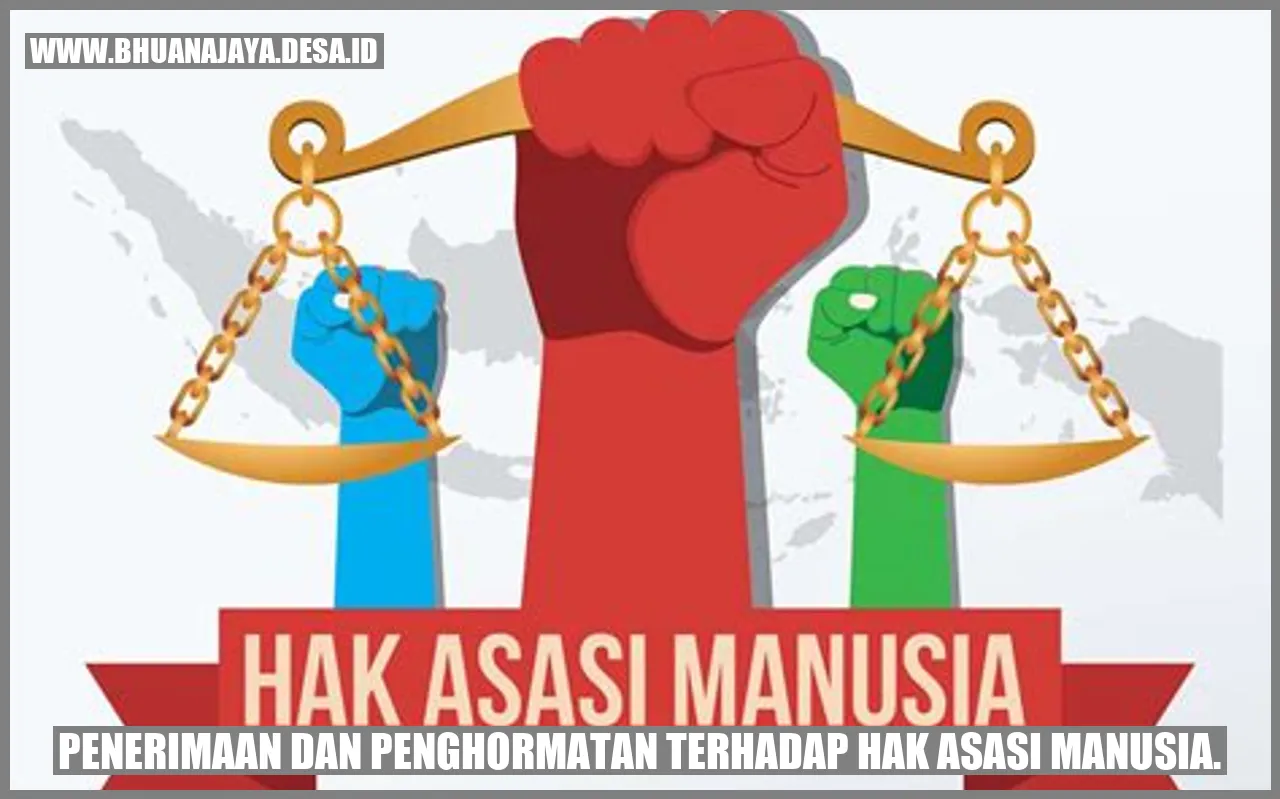 Penerimaan dan Penghormatan terhadap Hak Asasi Manusia.