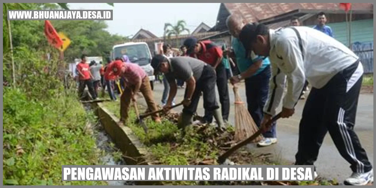 Pengawasan aktivitas radikal di desa