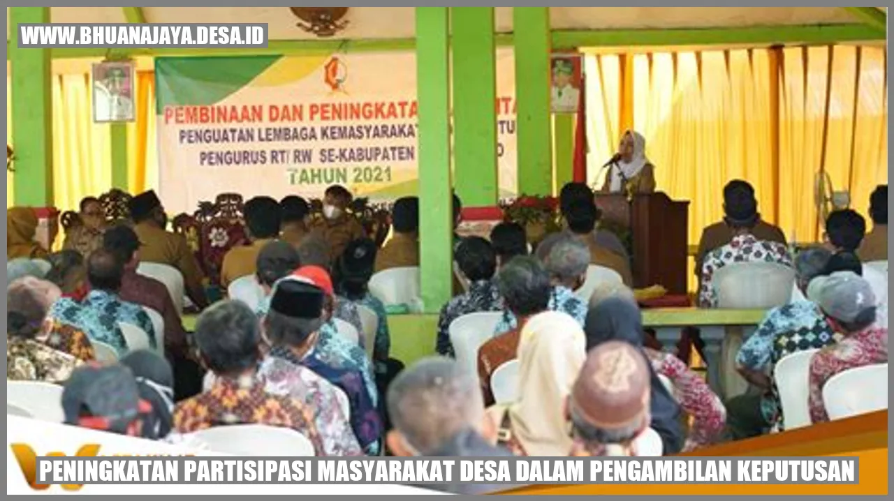 Peningkatan Partisipasi Masyarakat Desa dalam Pengambilan Keputusan