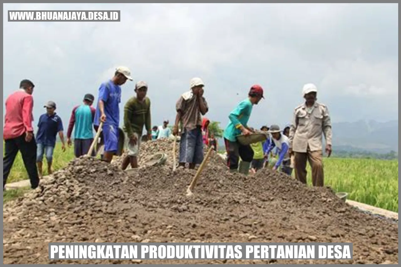 Peningkatan Produktivitas Pertanian Desa