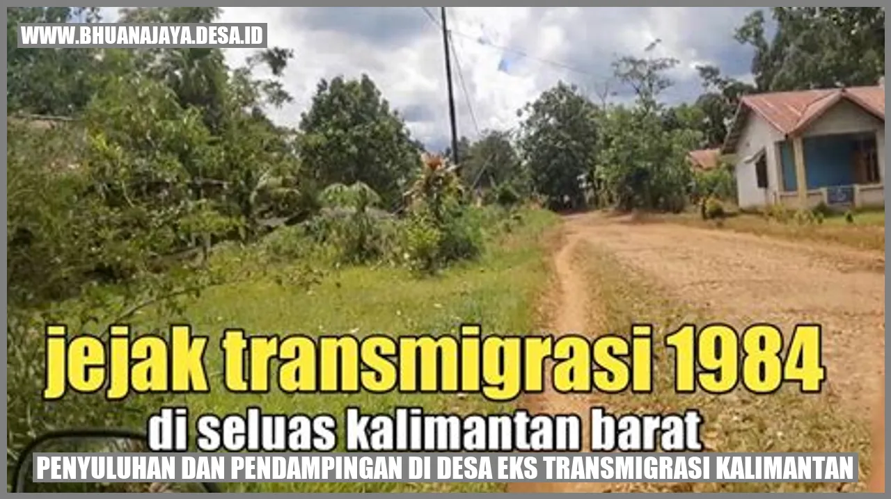 Penyuluhan dan pendampingan di desa eks transmigrasi Kalimantan