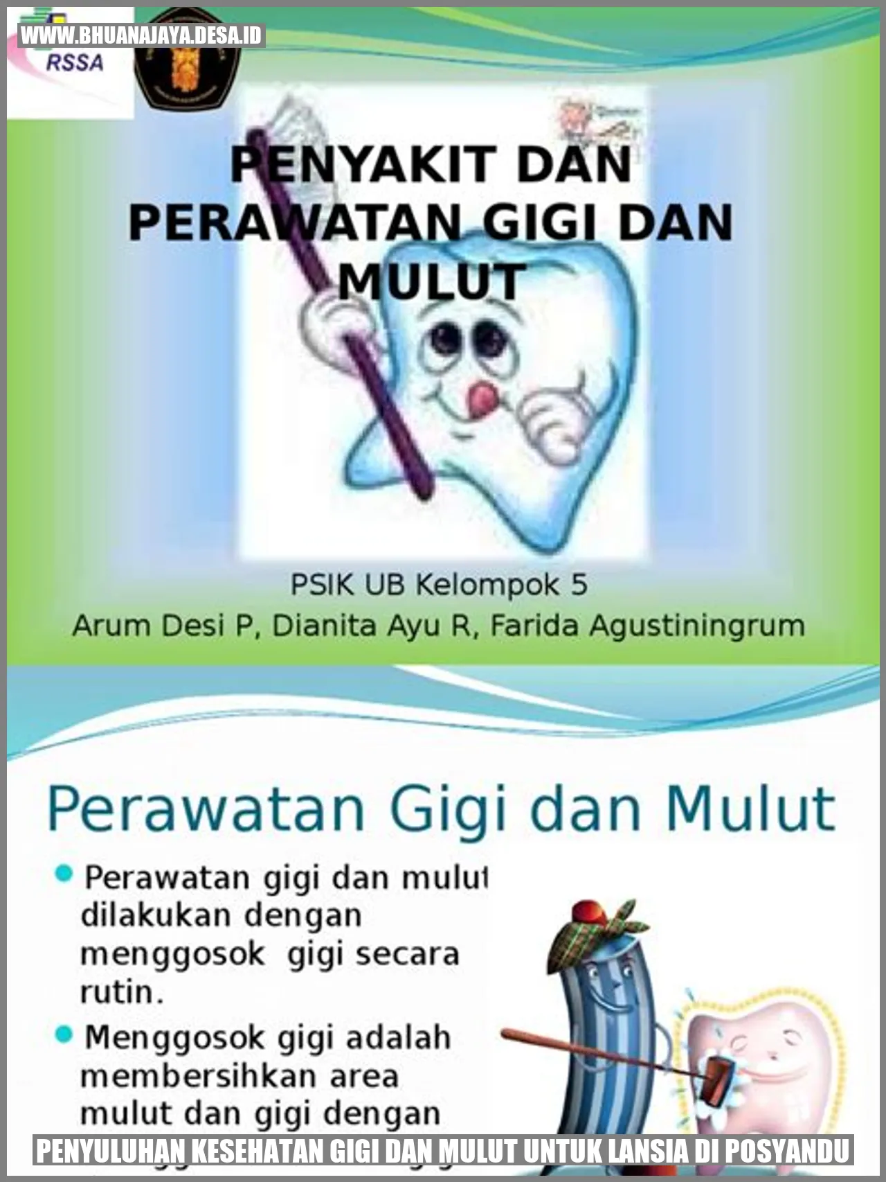 Penyuluhan Kesehatan Gigi dan Mulut untuk Lansia di Posyandu