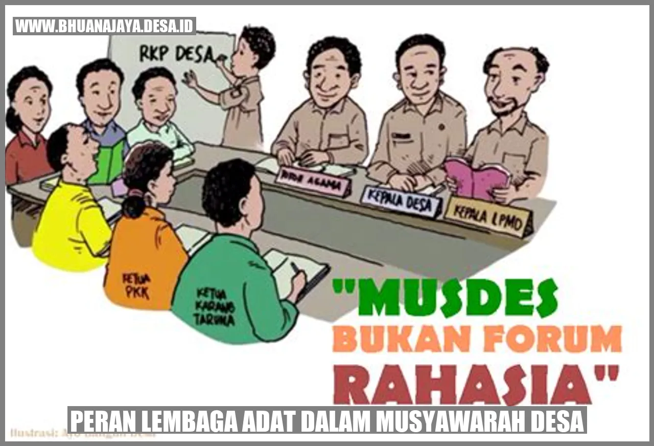 Peran lembaga adat dalam musyawarah desa