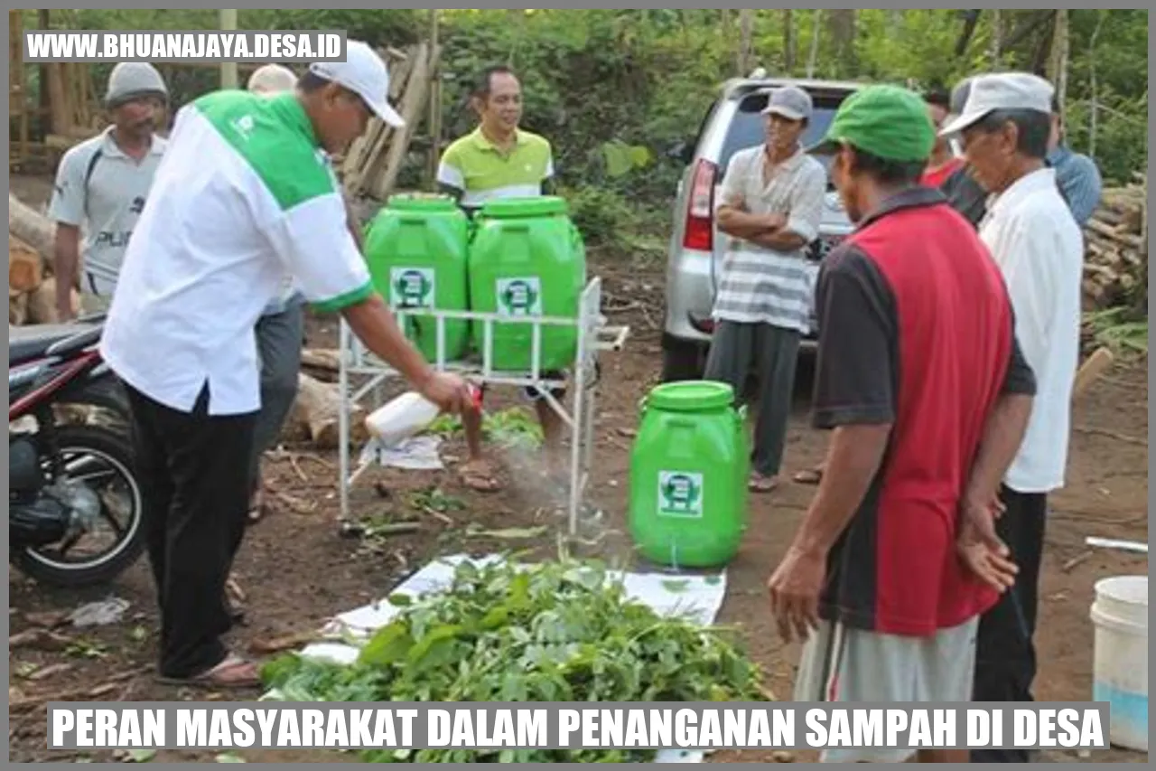 Peran masyarakat dalam penanganan sampah di desa