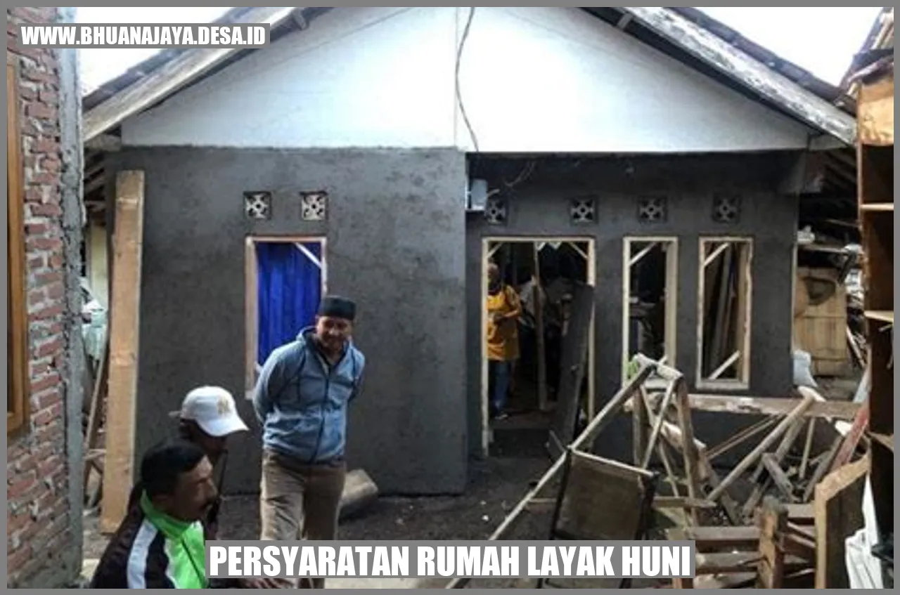 Persyaratan rumah layak huni