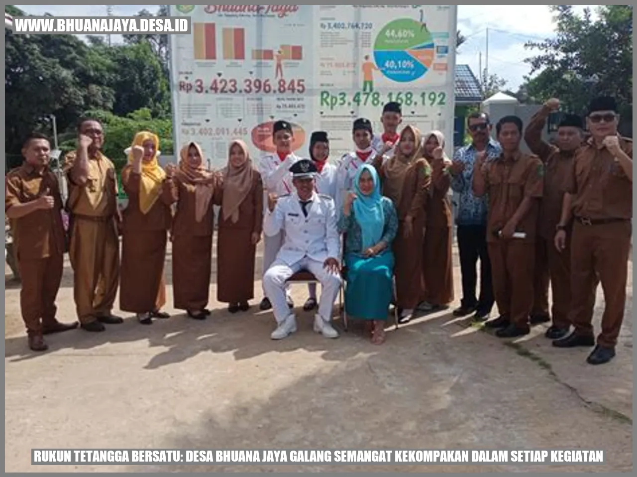 Gambar Rukun Tetangga Bersatu: Desa Bhuana Jaya Galang Semangat Kekompakan dalam Setiap Kegiatan