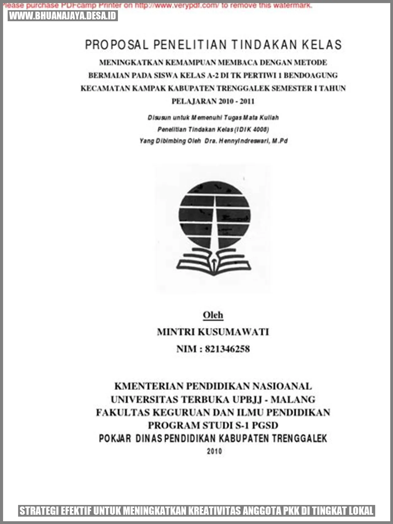 Strategi Efektif untuk Meningkatkan Kreativitas Anggota PKK di Tingkat Lokal