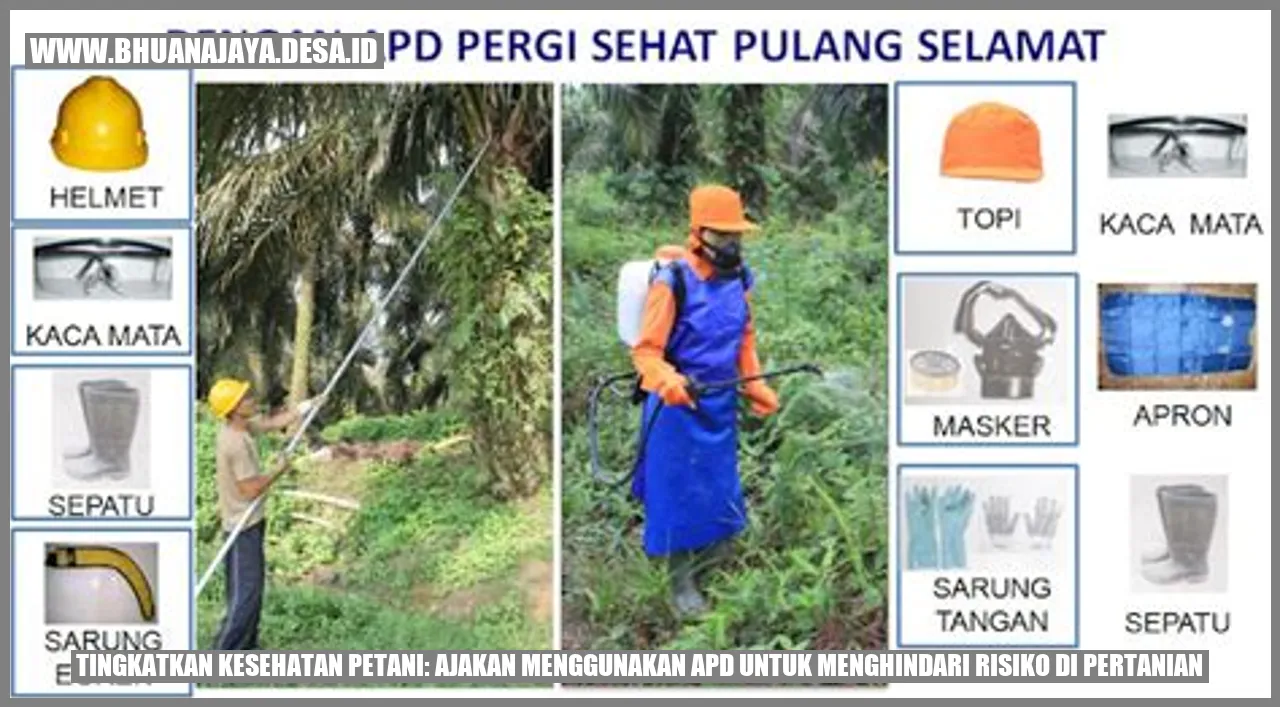 Petani menggunakan APD